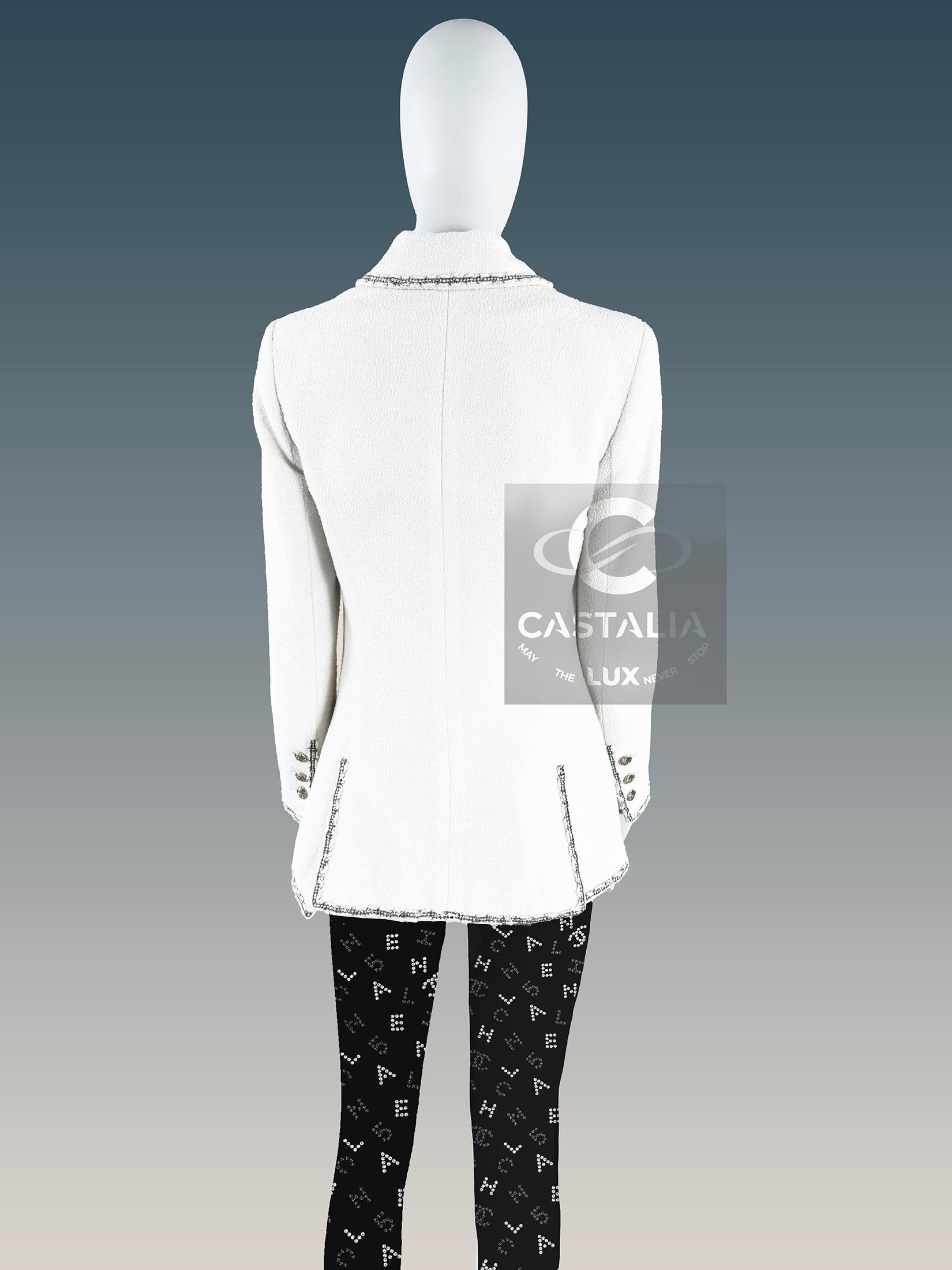 Chanel Paris / Venice Baroque Ecru Teed Jacket 36 FR in vendita 5