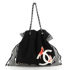 Chanel Paris-Venice Bon Bon Tote Printed Canvas XL