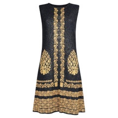 CHANEL Paris / Venice Runway Shimmering Baroque Dress 42 FR