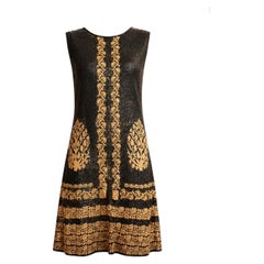 CHANEL Paris / Venice Runway Shimmering Baroque Dress 42 FR