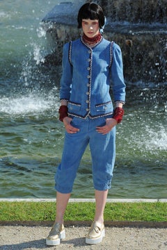 Chanel Paris / Versailles Baroque Opulence Denim Jacket 42 FR