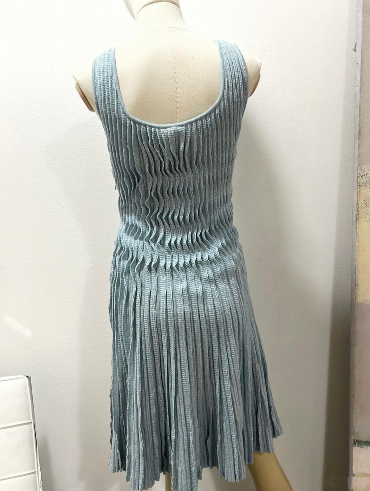 Women's or Men's Chanel Paris / Versailles Baroque Pleat Cashmere Dress
