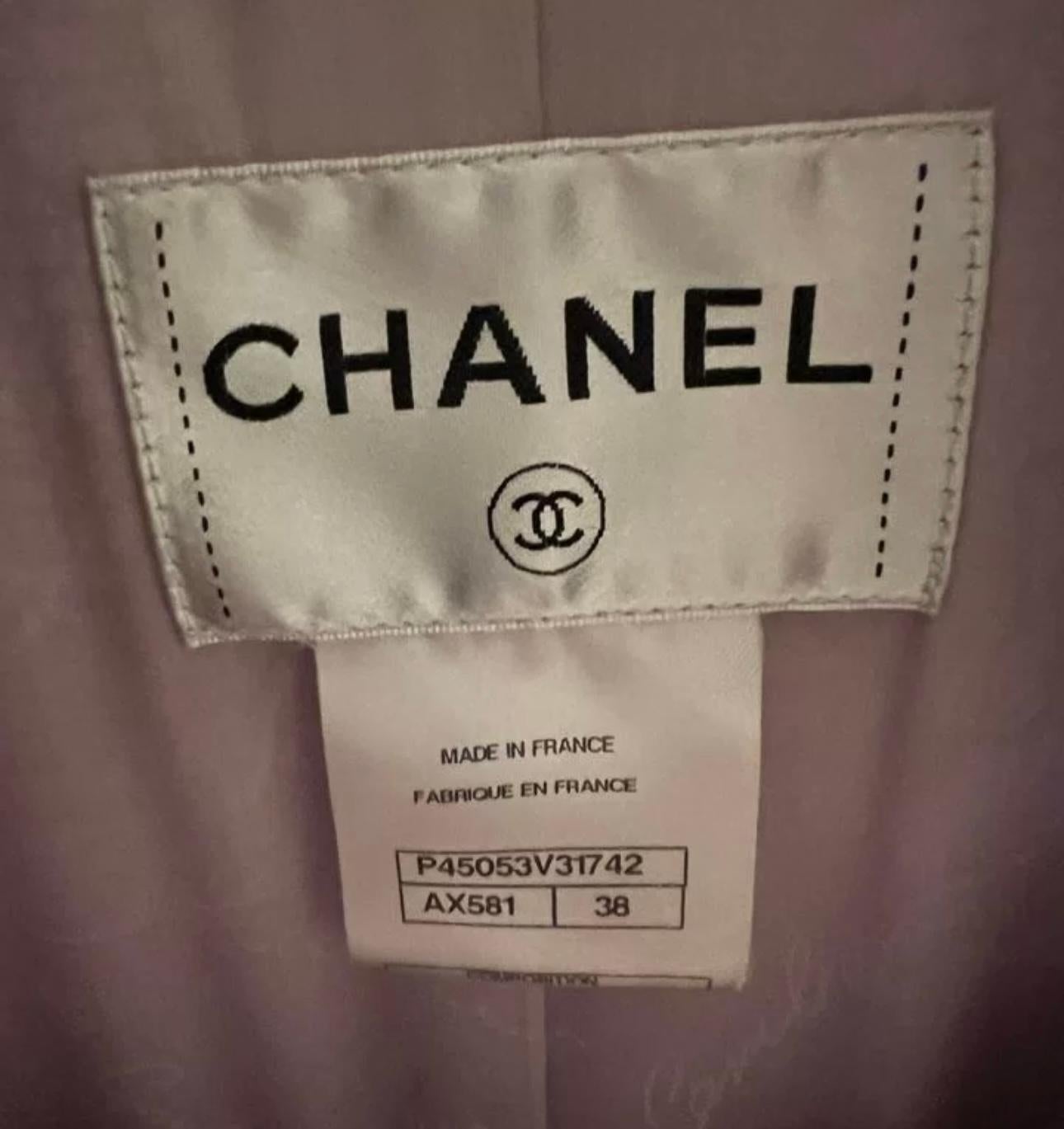 Chanel Paris / Versailles Lavender Tweed Jacket 5