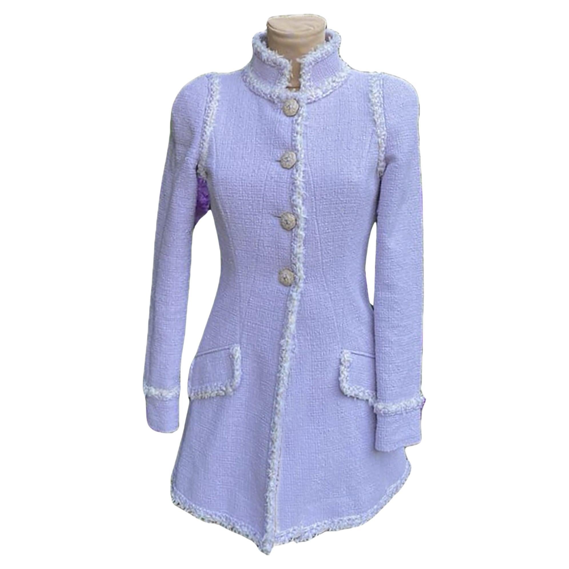 Chanel Paris / Versailles Lavender Tweed Jacket 
