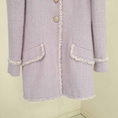Chanel Paris Versailles Lavender Tweed Jacket - Size 38 FR