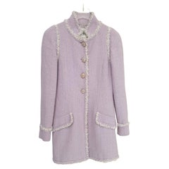 Chanel Paris Versailles Lavender Tweed Jacket - Size 38 FR