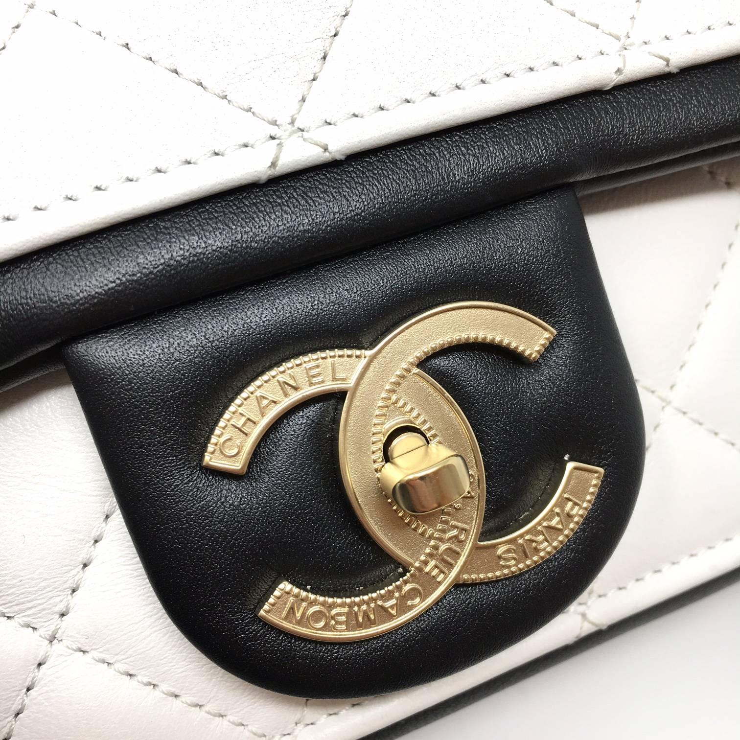 Gray Chanel Paris, Timeless Bag Double Color Lambskin Leather , 2015