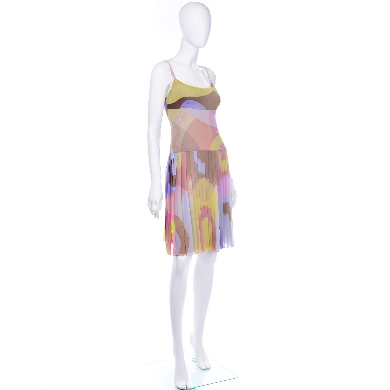 pastel abstract dress