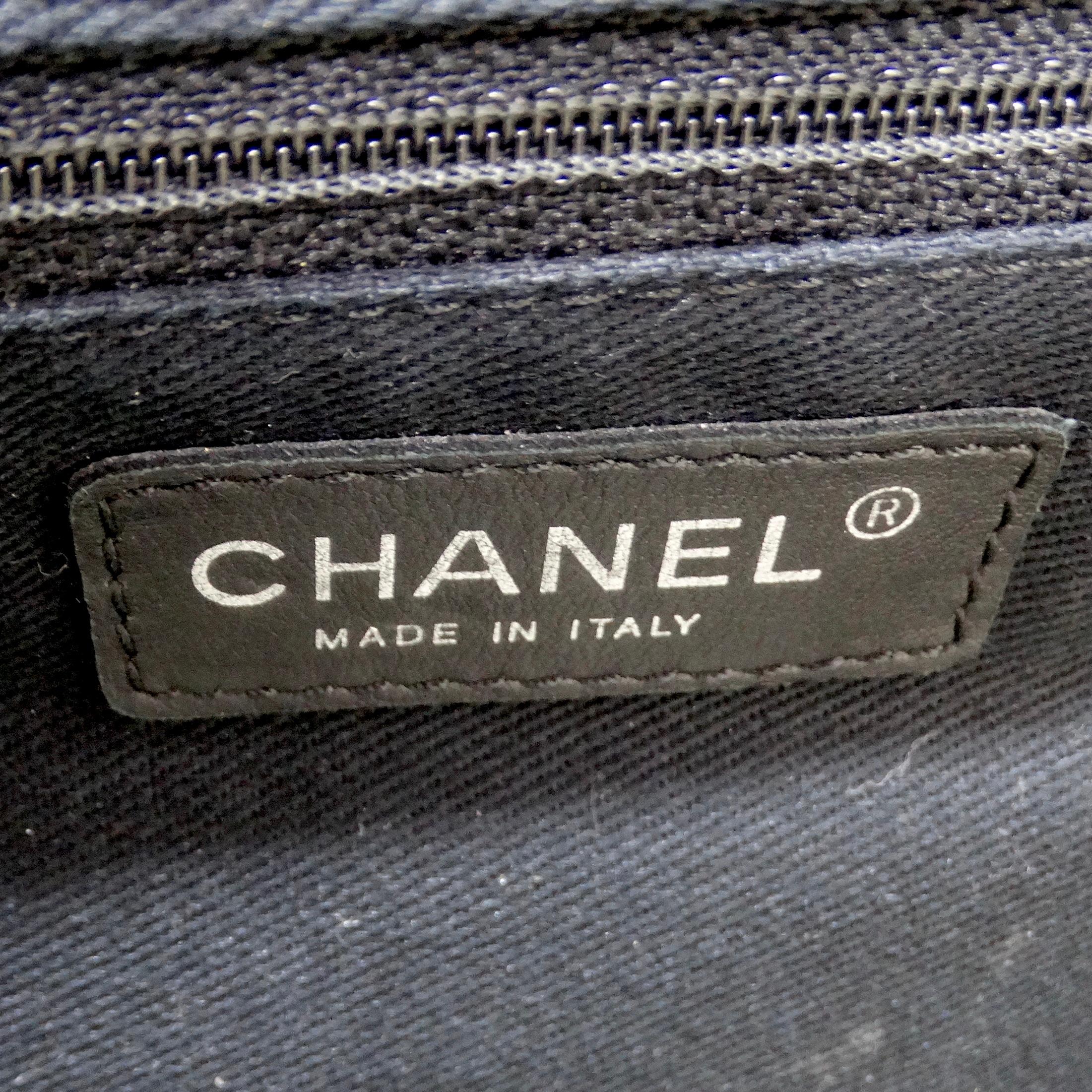 Chanel Patchwork Tweed PVC Classic Single Flap Handbag 10