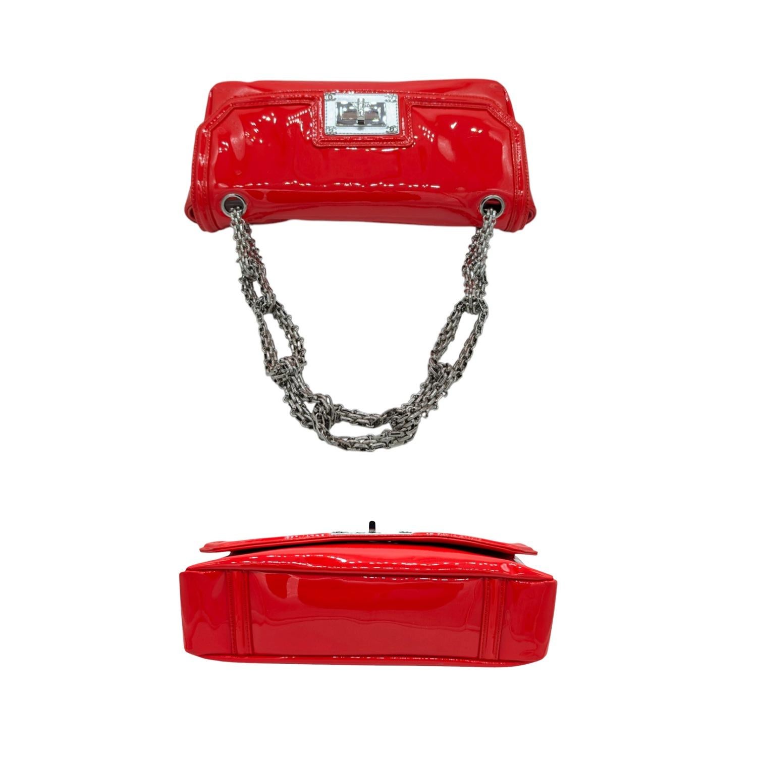 Women's Chanel Patent Calfskin Mademoiselle Bijoux Chain Flap Bag For Sale