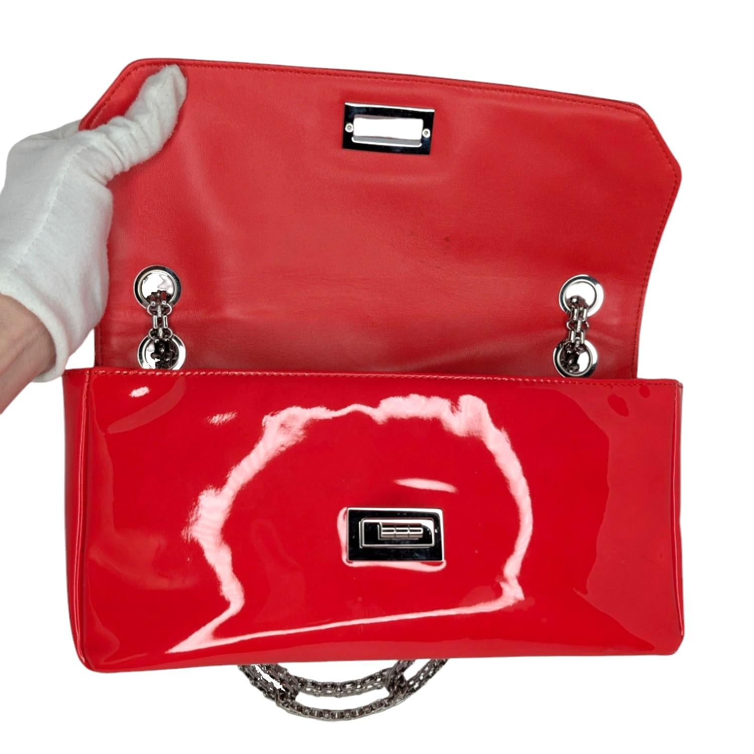 Chanel Patent Calfskin Mademoiselle Bijoux Chain Flap Bag For Sale 1