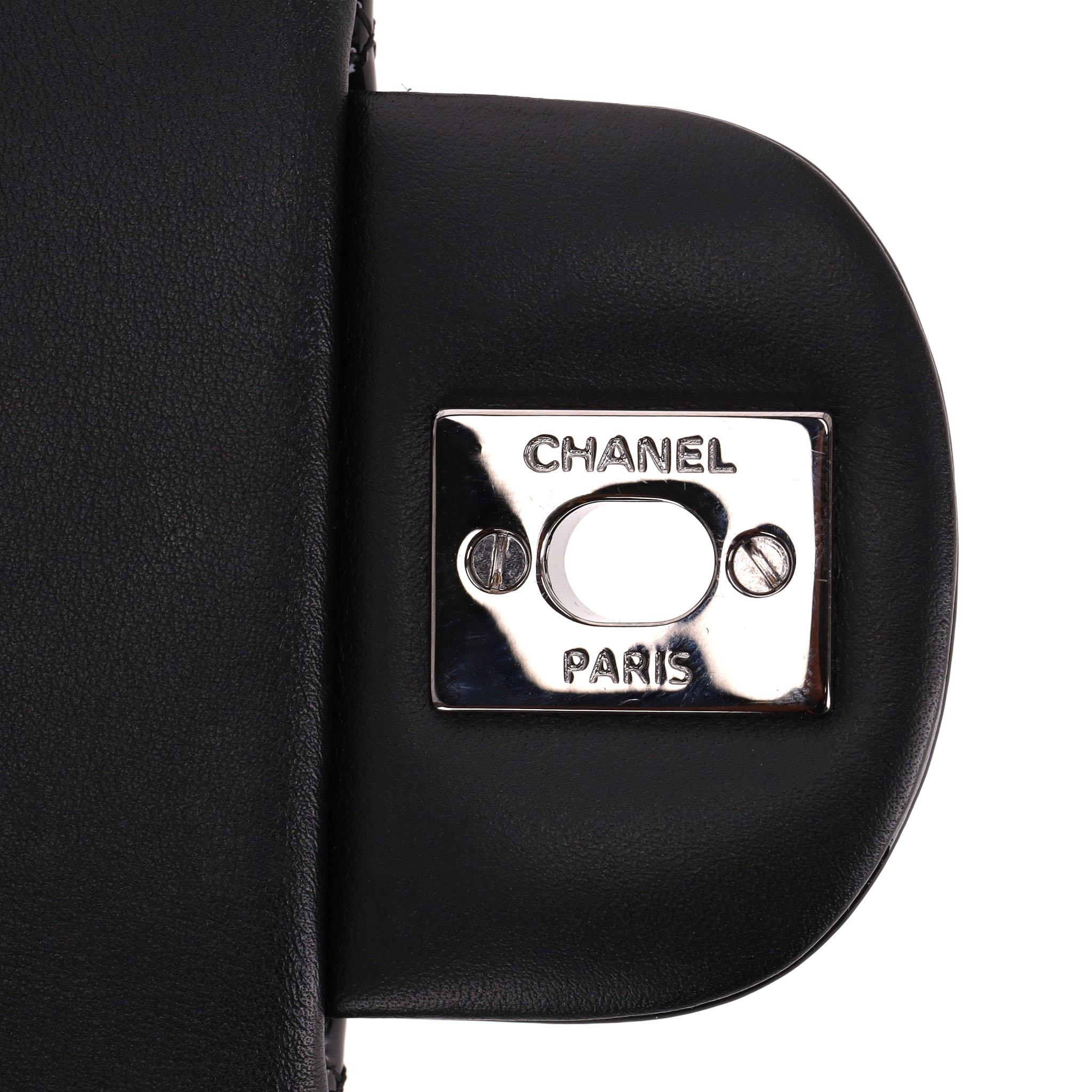 Chanel Patent Calfskin Quilted Extra Mini Flap Bag On A Chain For Sale 4