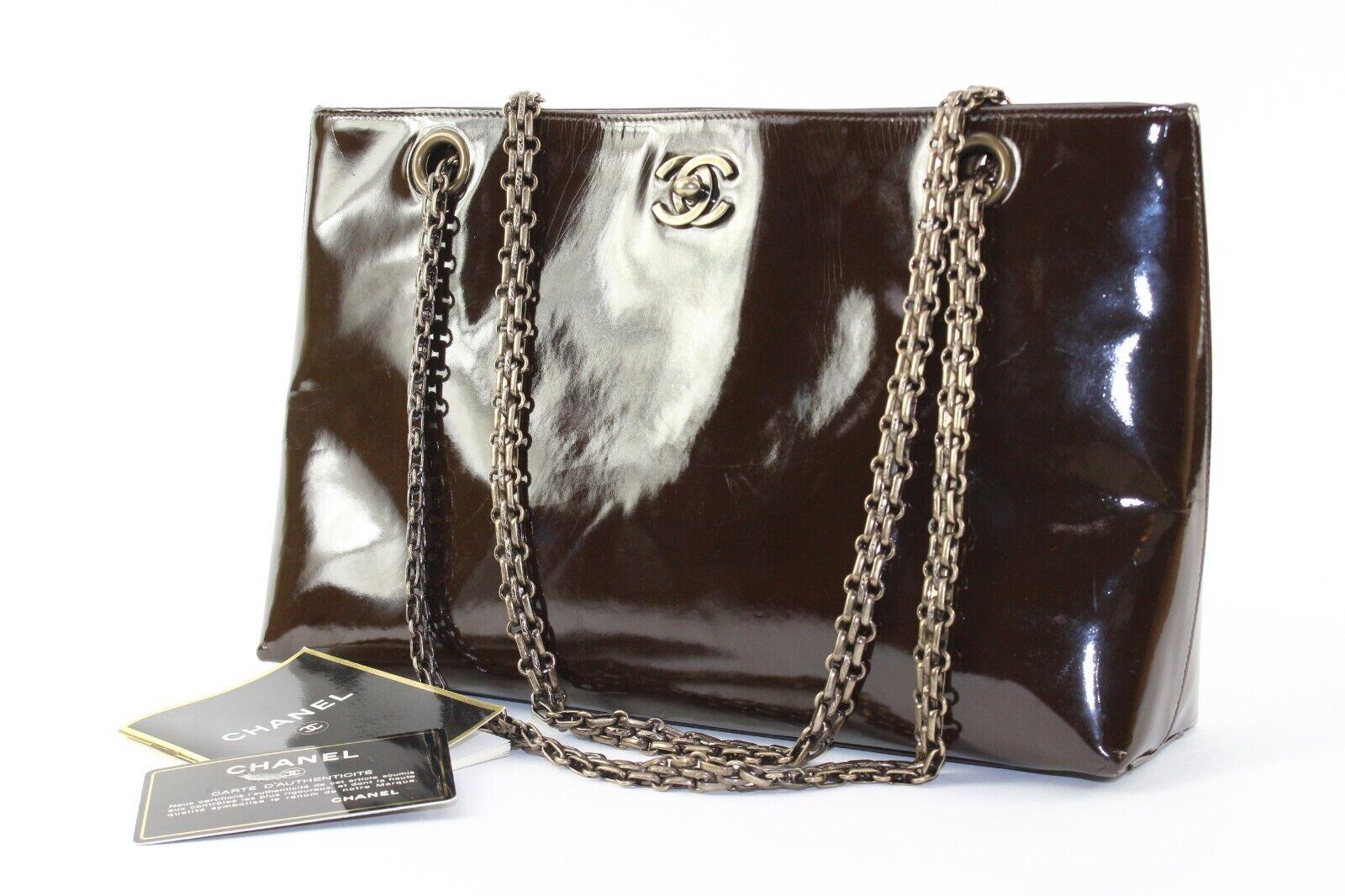 Chanel Patent Crossbody x Tote 2way Chain Bag 3CK1226K For Sale 7