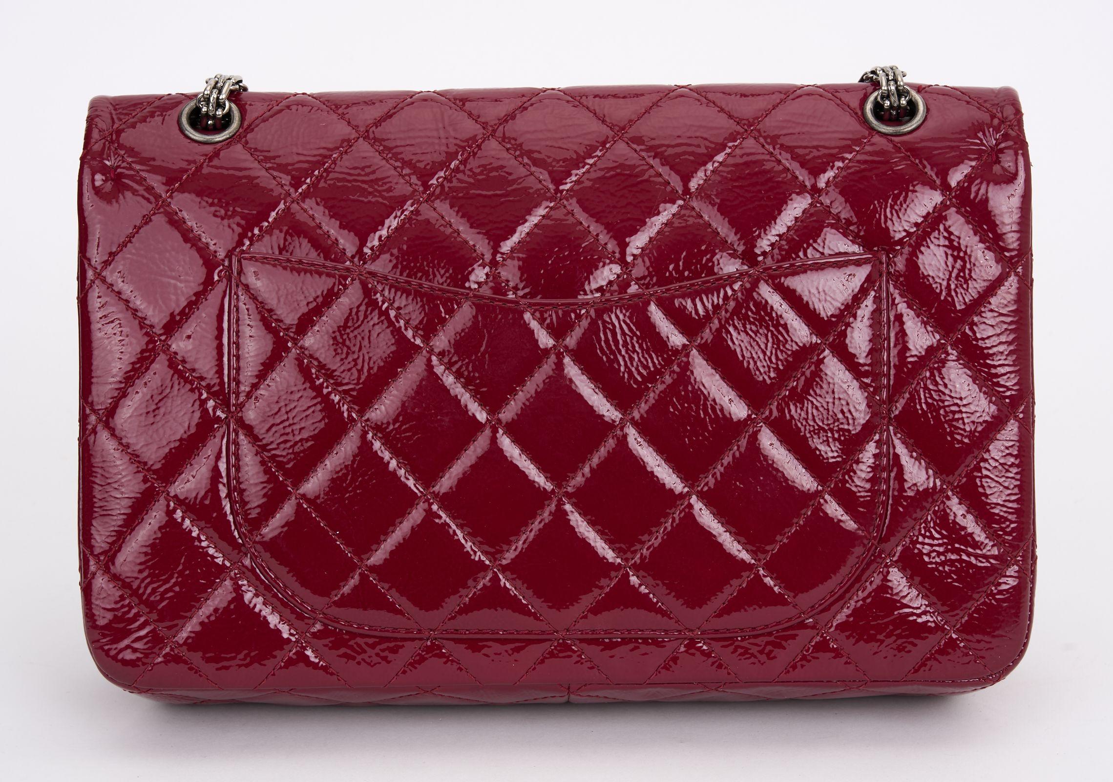 Chanel Patent Leather 2.55 Jumbo Reissue In Excellent Condition For Sale In West Hollywood, CA