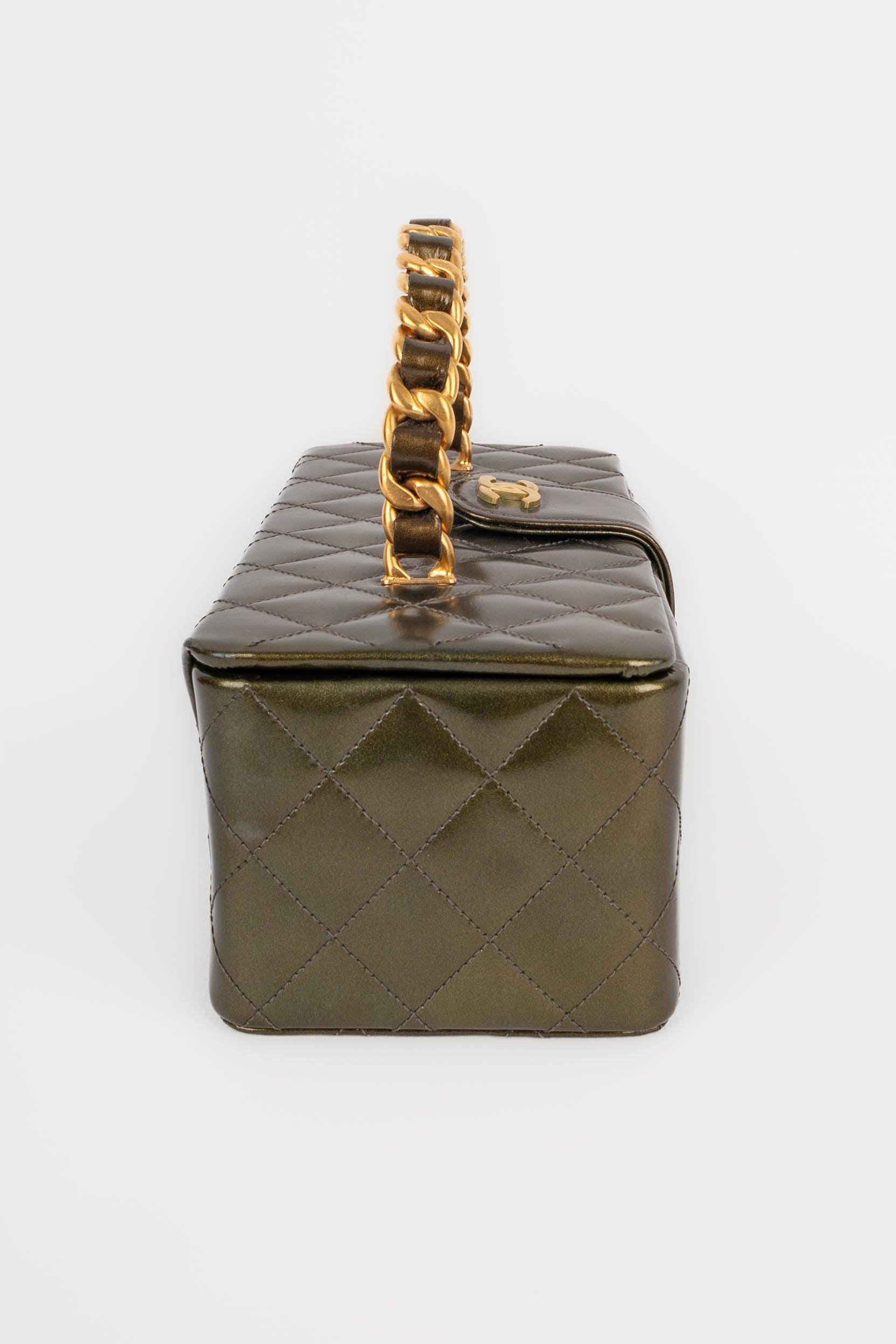 Chanel Quilted Patent Leather Bag, 1994-1996 For Sale 2