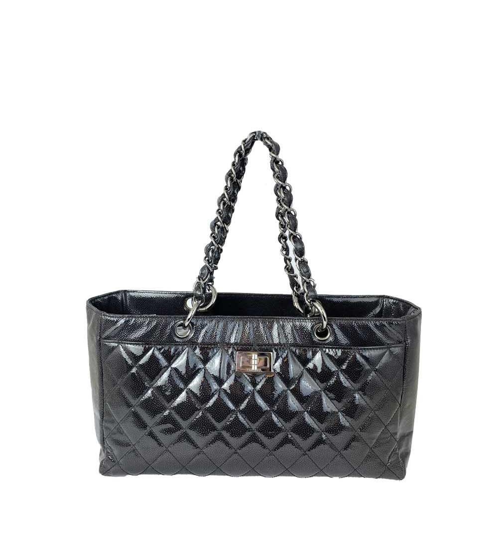 Chanel Patent Leather Reissue Tote 1