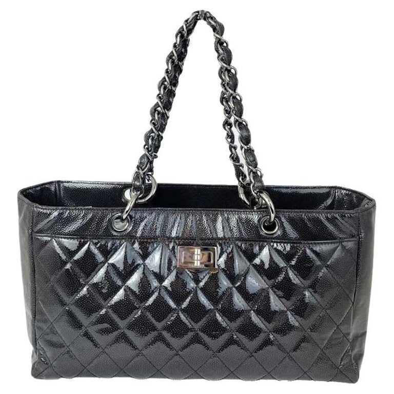 Chanel Patent Leather Reissue Tote For Sale at 1stDibs