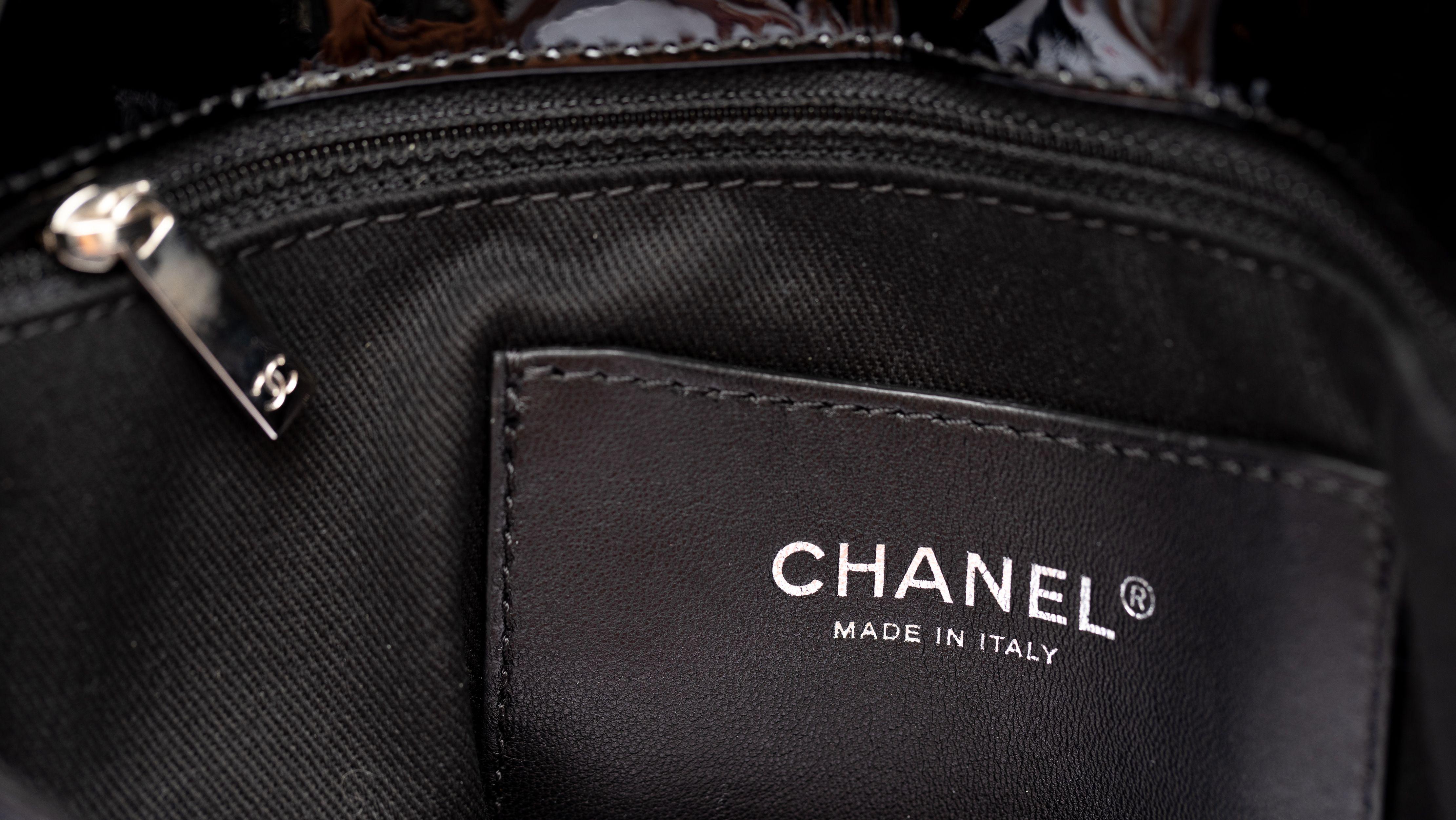 Chanel Patent Quilted Just Mademoiselle For Sale 1