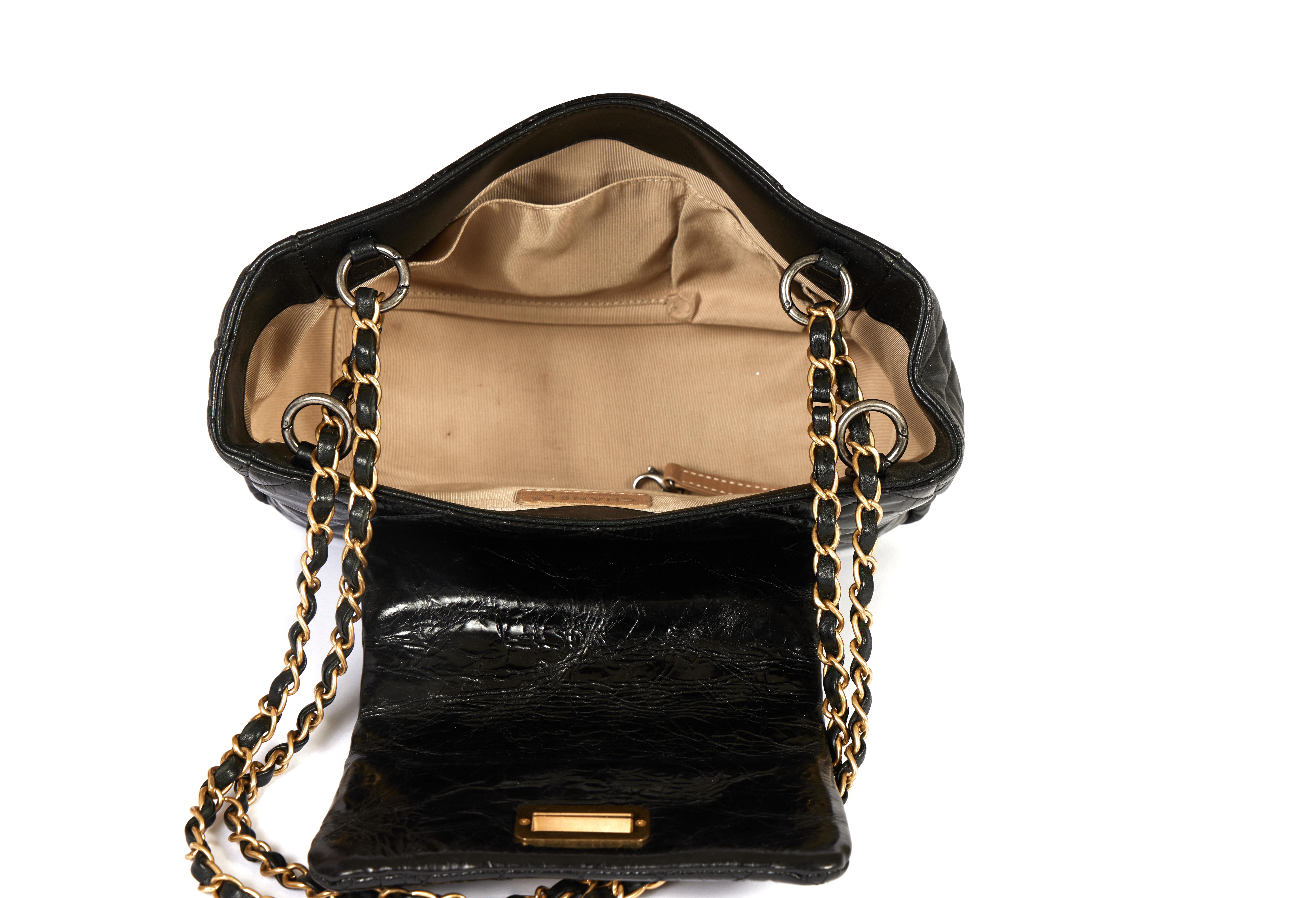 Chanel Patent Reissue Black Shoulder Bag 2