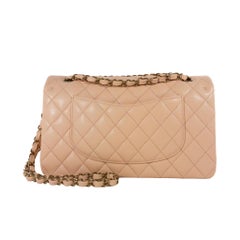Chanel Peach Caviar Medium Flap GHW Bag