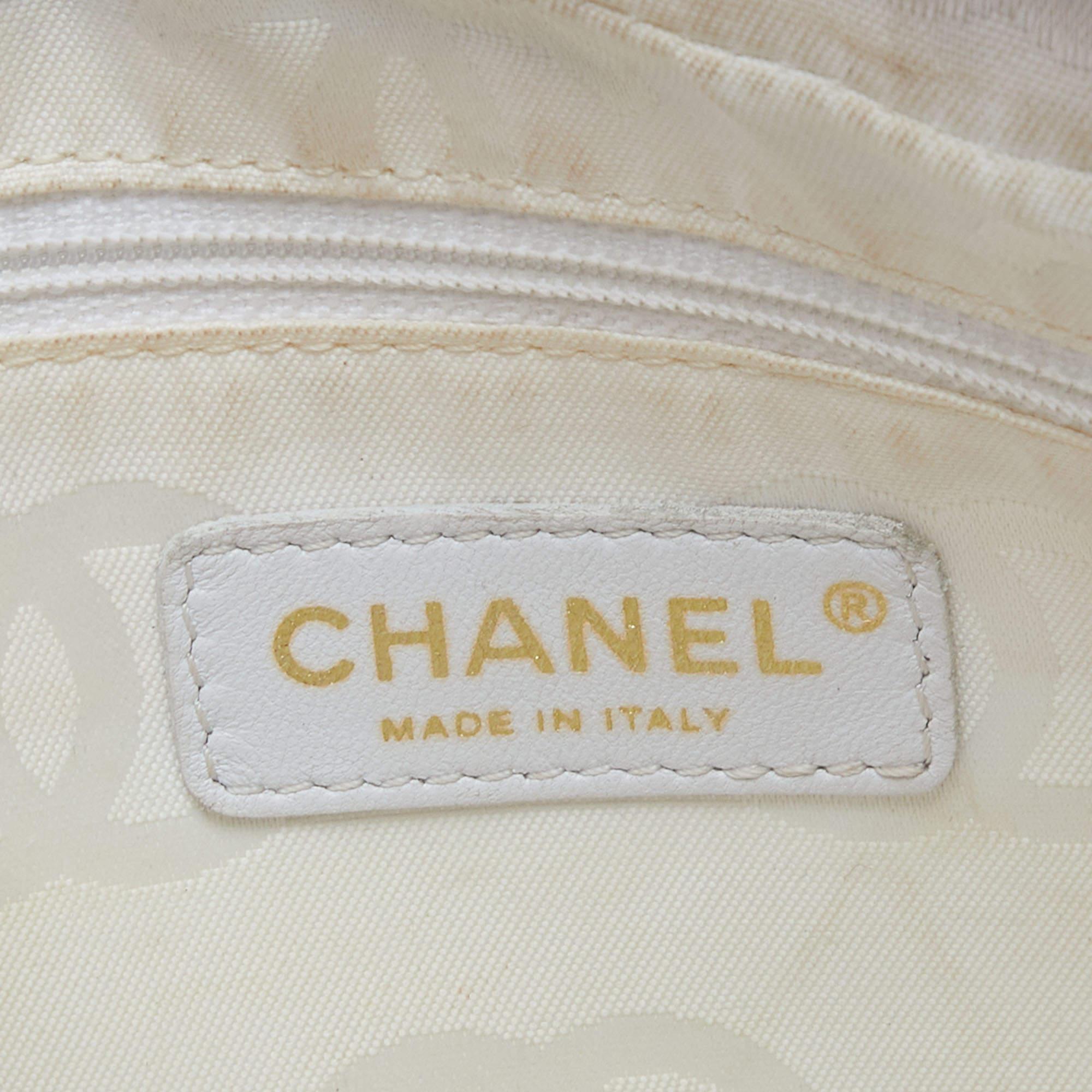 Chanel Peach Patent Leather Triple CC Bag 6