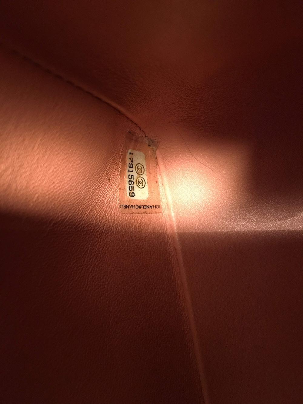 Chanel Peach Pink Python Jumbo 2.55 Double Flap Classic Shoulder Bag 8