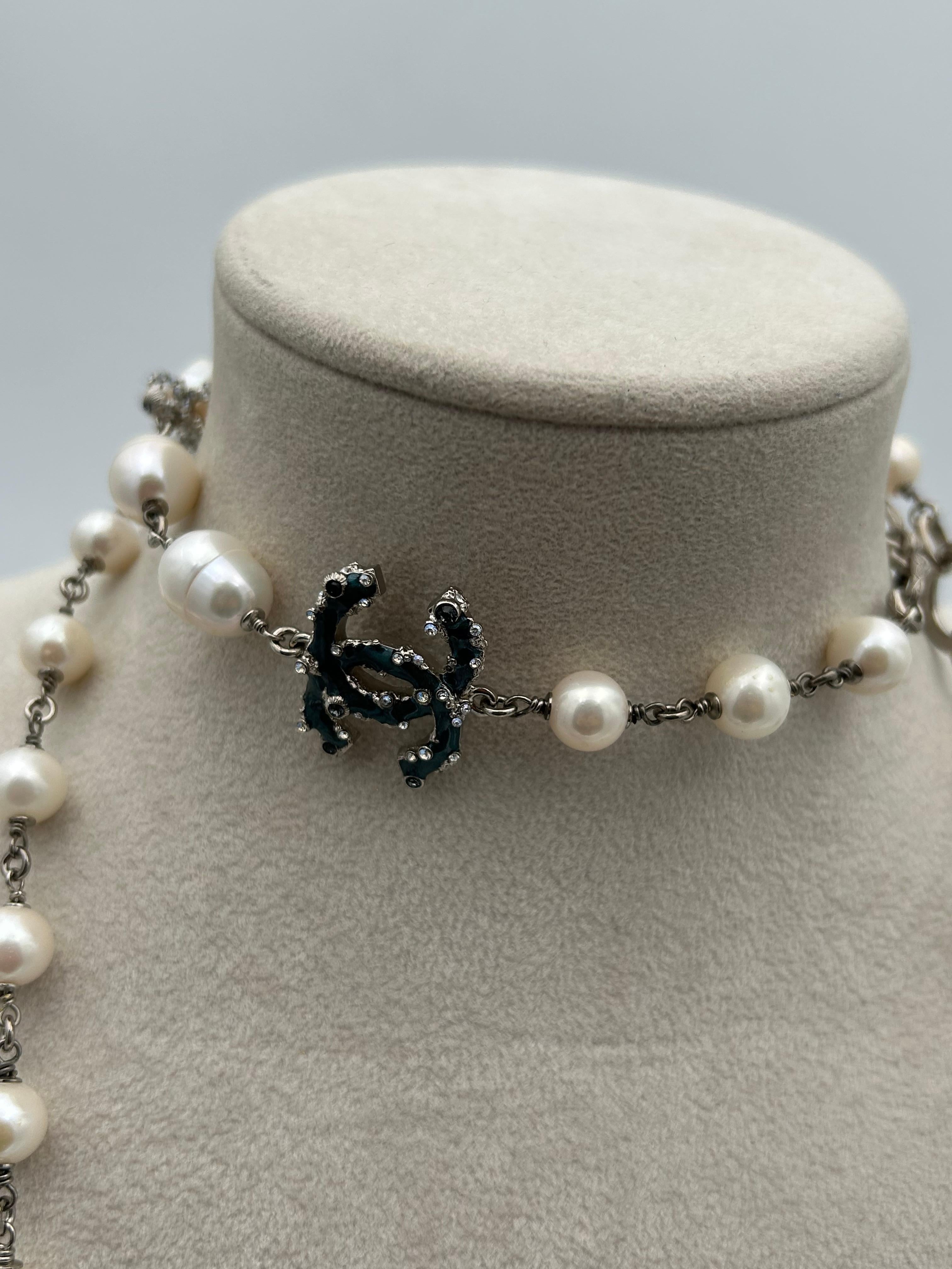 Chanel Perlen- und Kettenhalsband Sommer/Frühjahr 2012 im Angebot 7