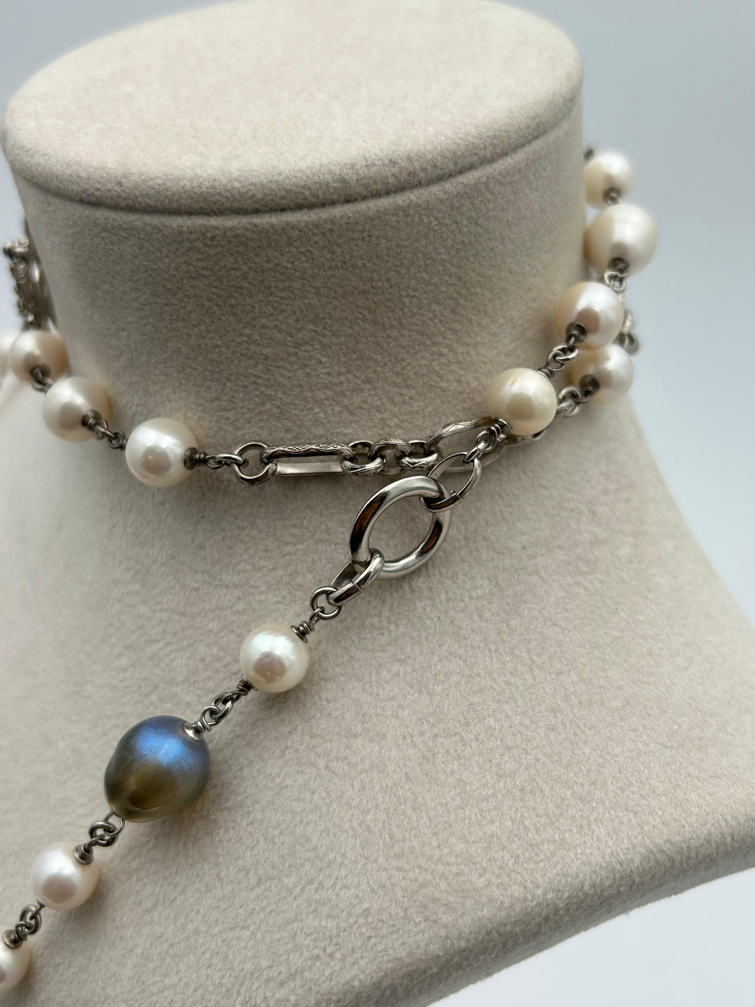 Chanel Perlen- und Kettenhalsband Sommer/Frühjahr 2012 im Angebot 4