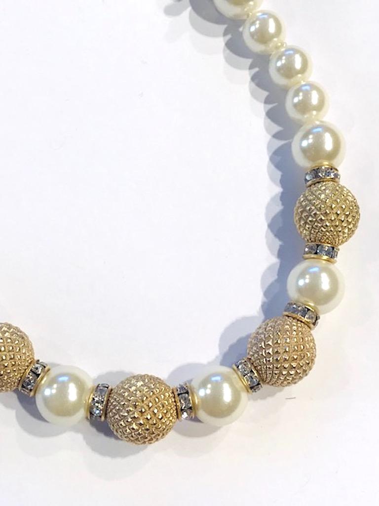 Chanel Pearl and Gold Bead Long Necklace, 2018 Cruise Collection 6