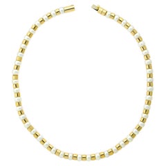 Chanel Pearl Bead Yellow Gold Necklace
