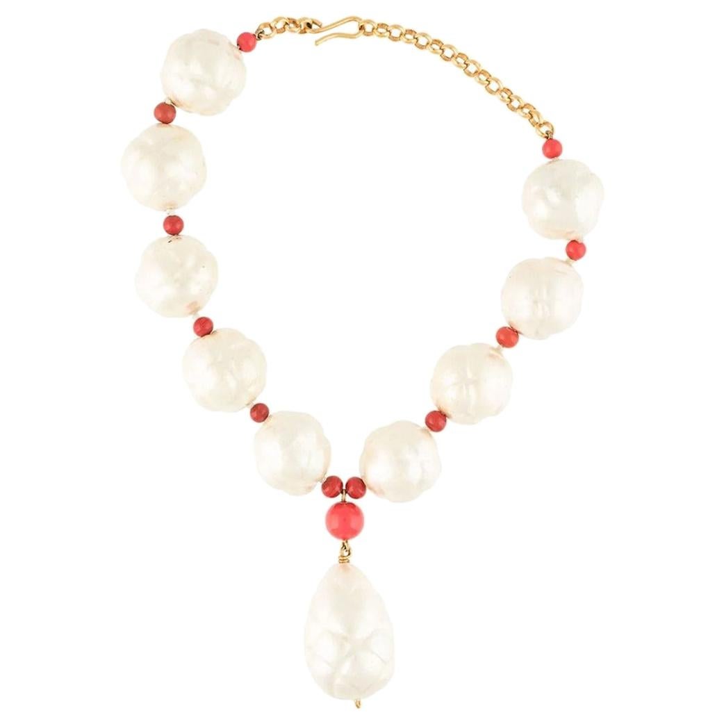 Chanel Pearl Beaded Necklace 