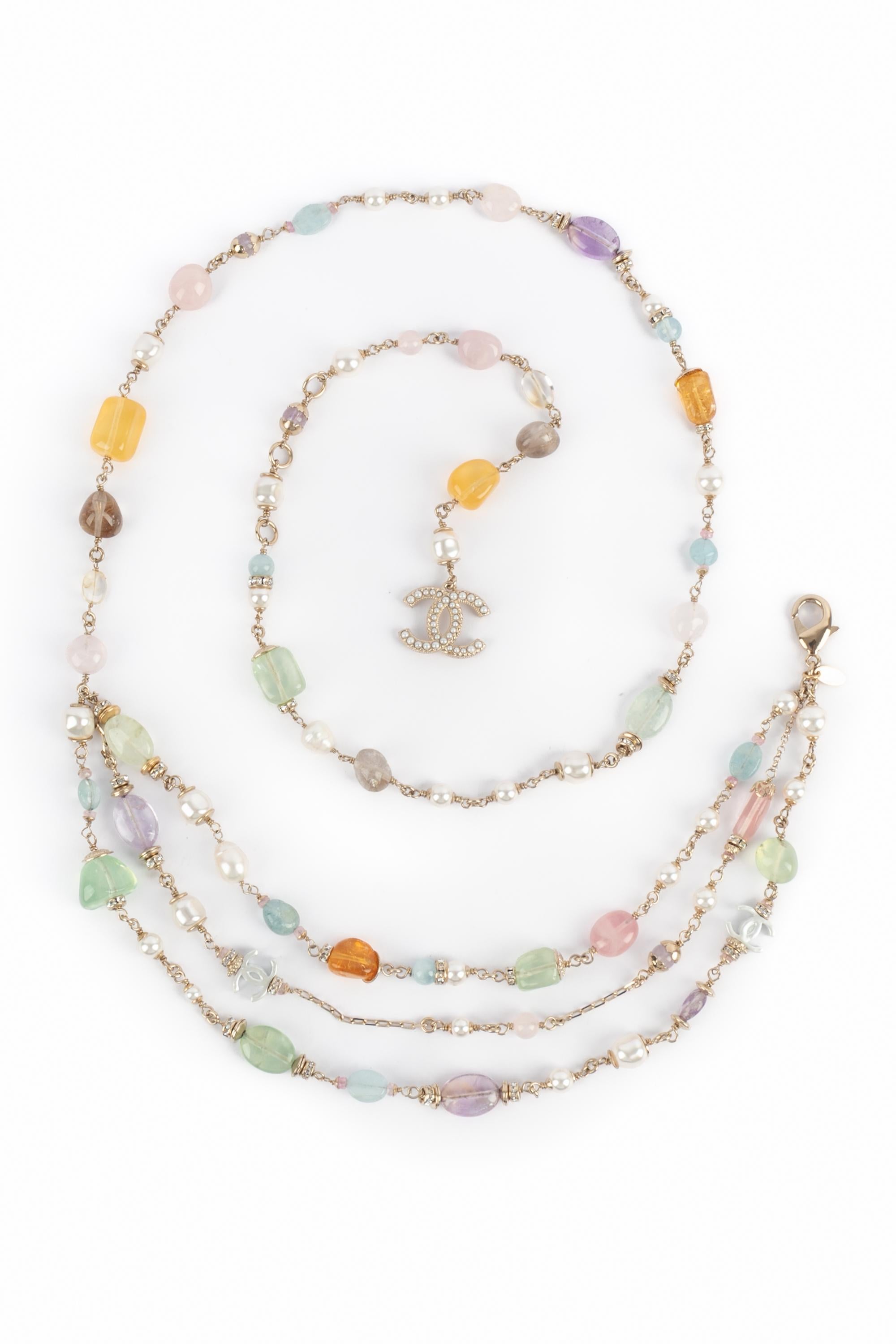 Chanel pearl belt 2022 For Sale