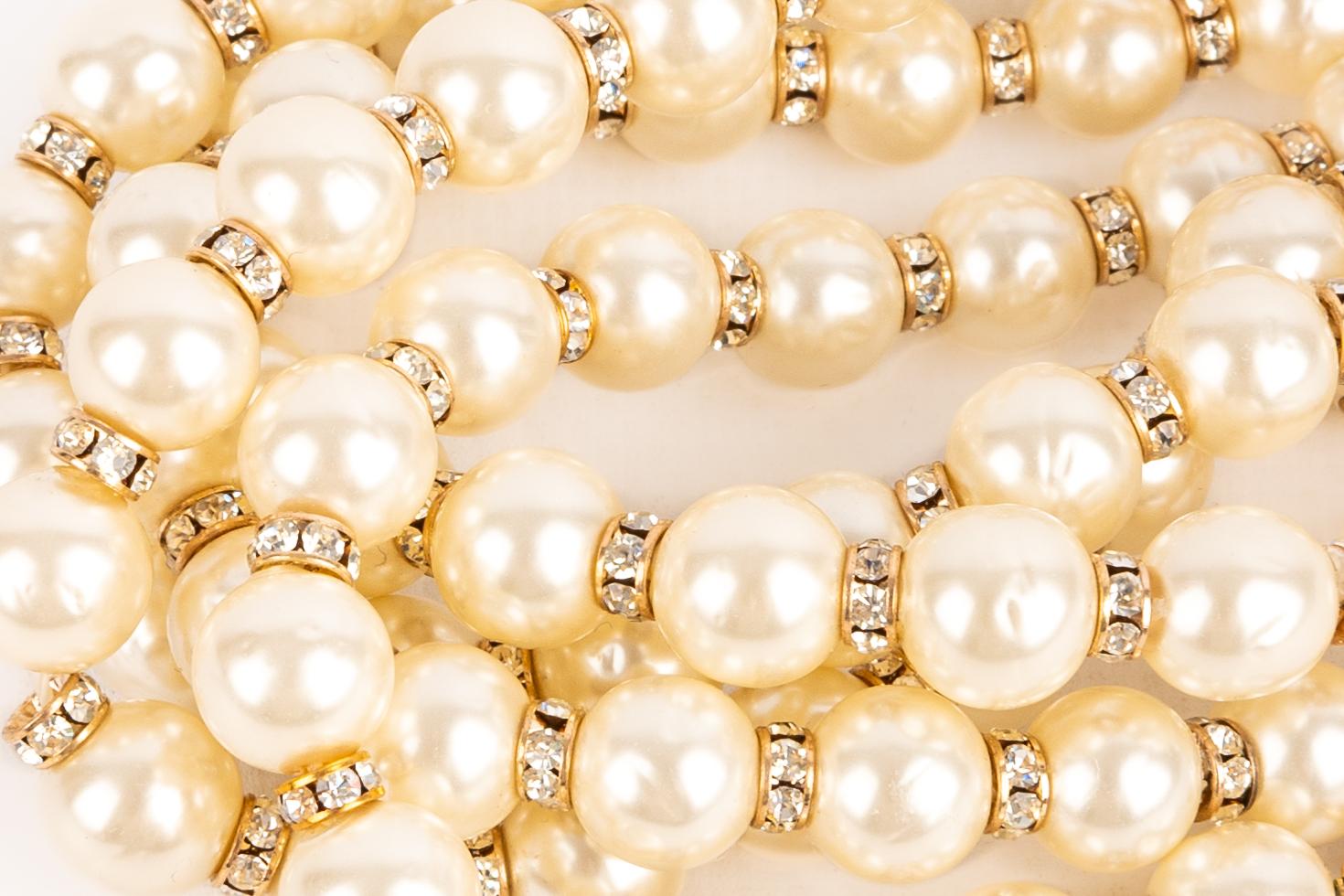 Bracciale di perle Chanel in vendita 1