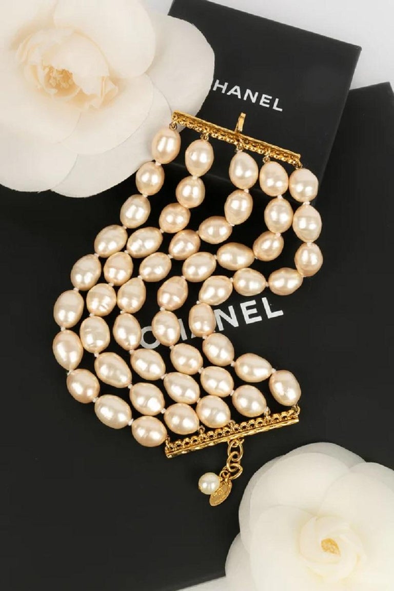 Chanel Pearl Bracelet at 1stDibs chanel pearl cuff bracelet