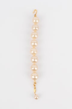 Chanel Pearl Bracelet with Golden Metal
