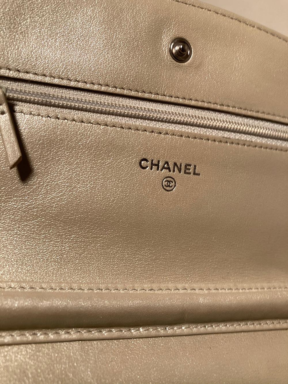 Chanel Pearl Caviar Leather WOC Wallet on a Chain 3