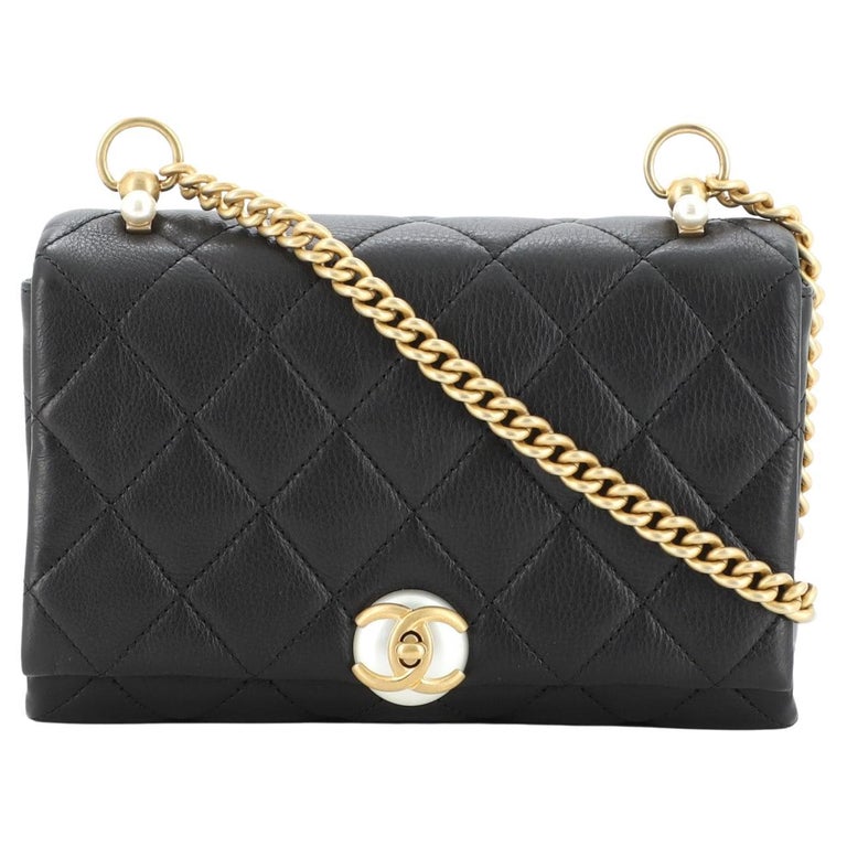 Chanel Pearl Crush Mini Rectangular Flap Bag Blue Denim Lambskin Antiq –  Madison Avenue Couture
