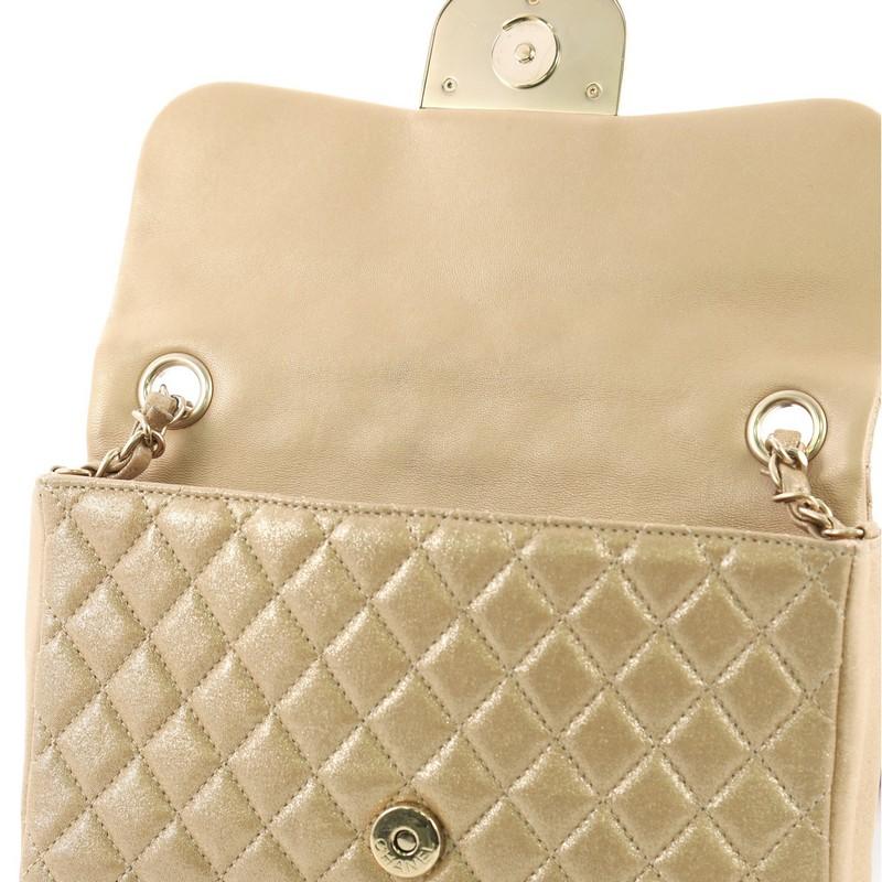 Women's or Men's Chanel Pearl CC Crystal Flap Bag Quilted Iridescent Fabric Sma