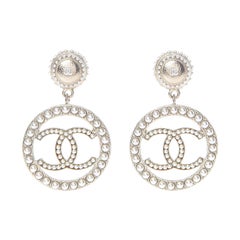 CHANEL Pearl CC Drop Earrings Gold Sold out in stores in boutiques