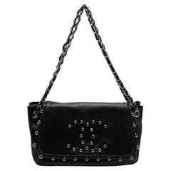 Chanel Pearl CC Flap Black Lambskin 2008 Crossbody Shoulder Bad
