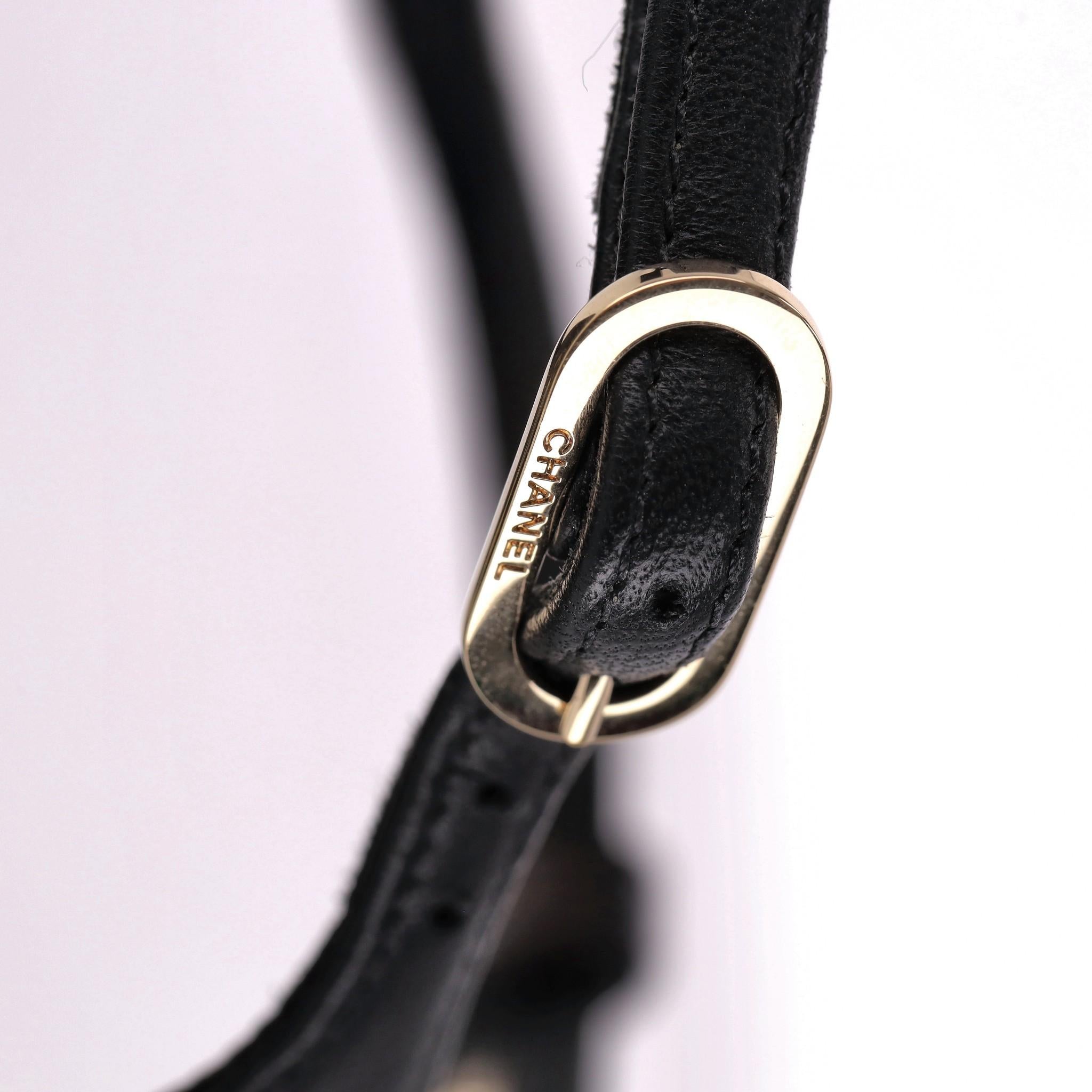 Chanel Pearl & CC' Logo Trimmed Leather Sandals 4