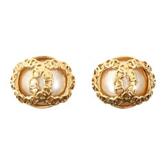 Chanel Pearl CC Mark Earrings, 1994