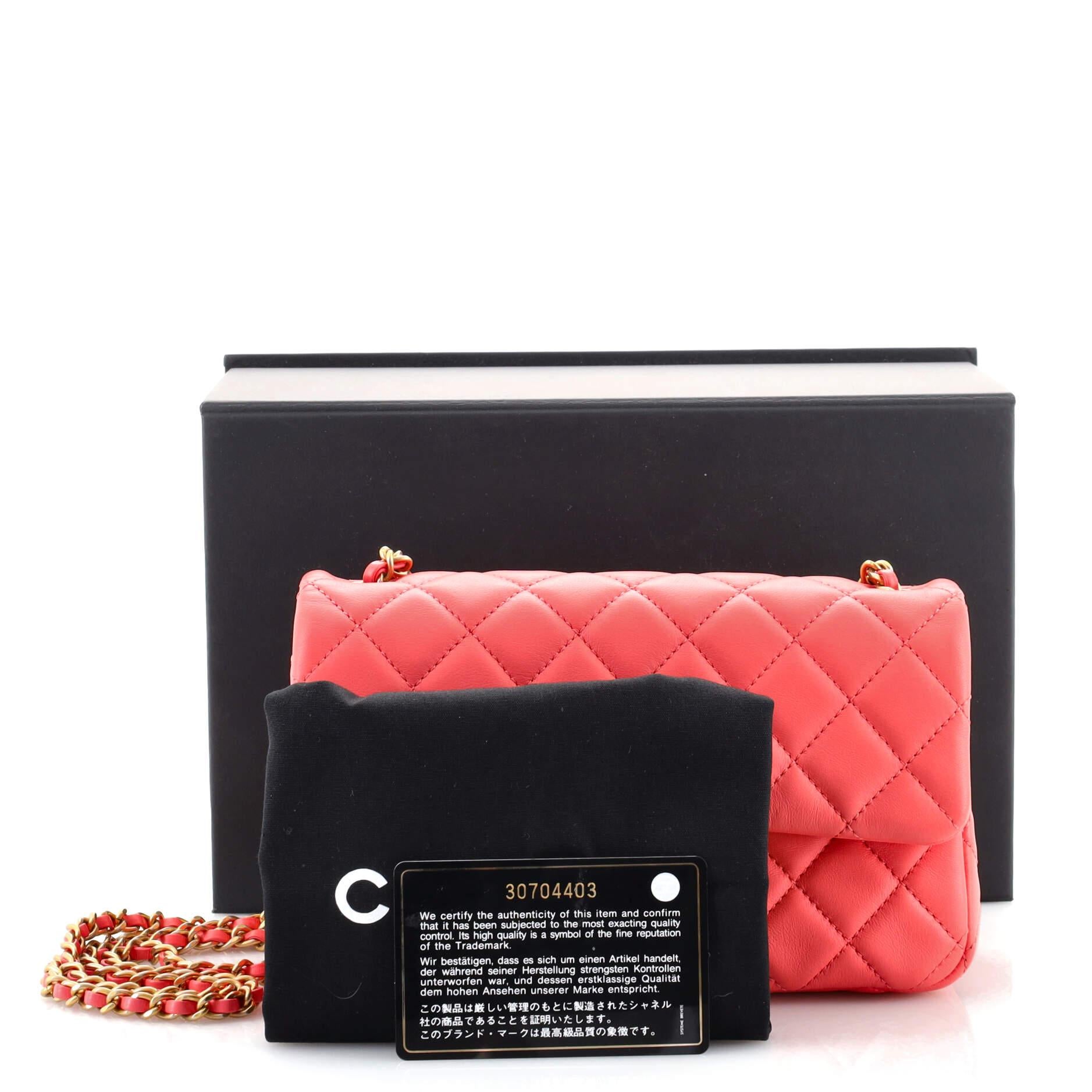 Condition: Very good. Wear and darkening on base, flap corners and underneath flap, small indentations on rear pocket, scratches and discoloration on hardware.
Accessories: Dust Bag, Box, Authenticity Card
Measurements: Height 4.5