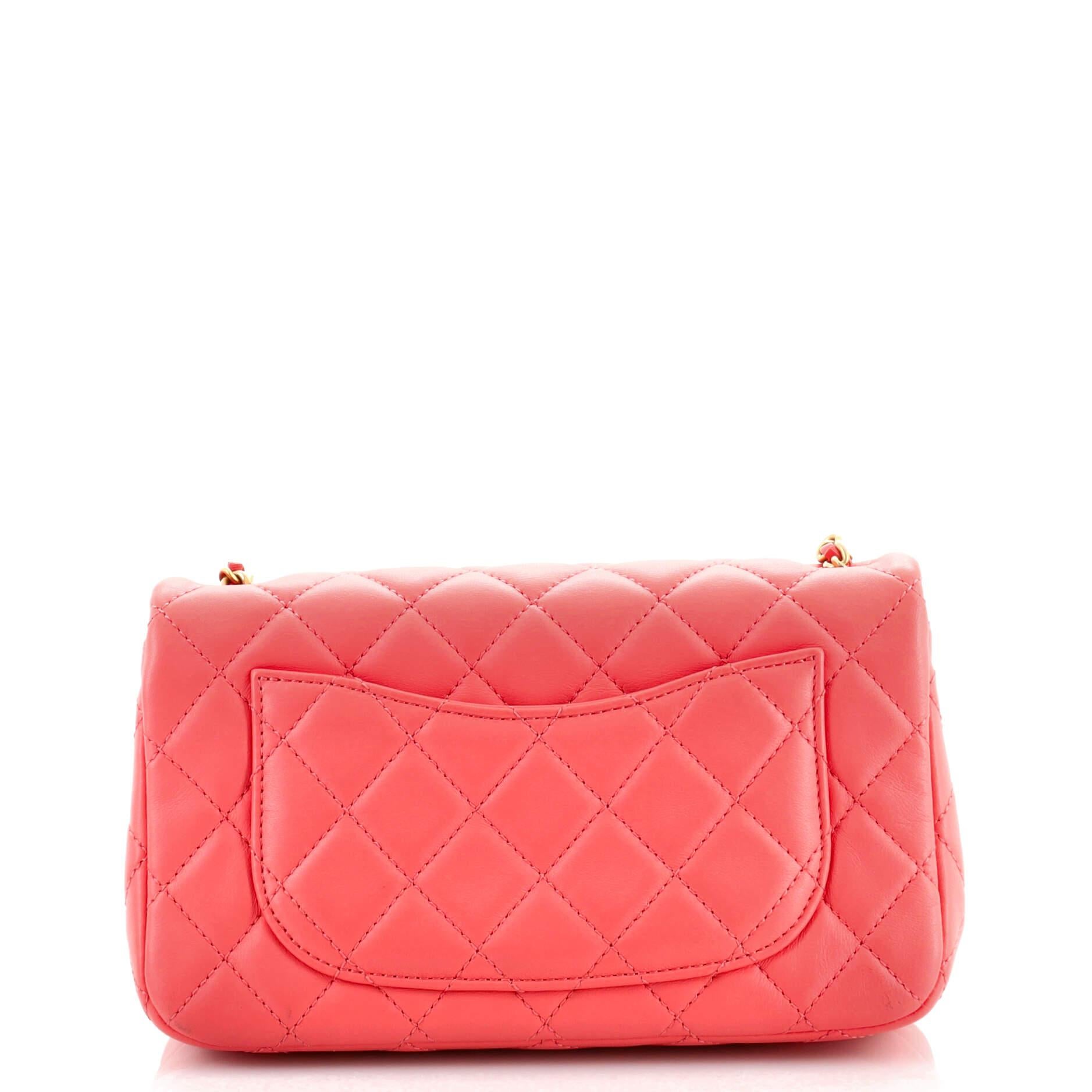 chanel pearl mini flap bag