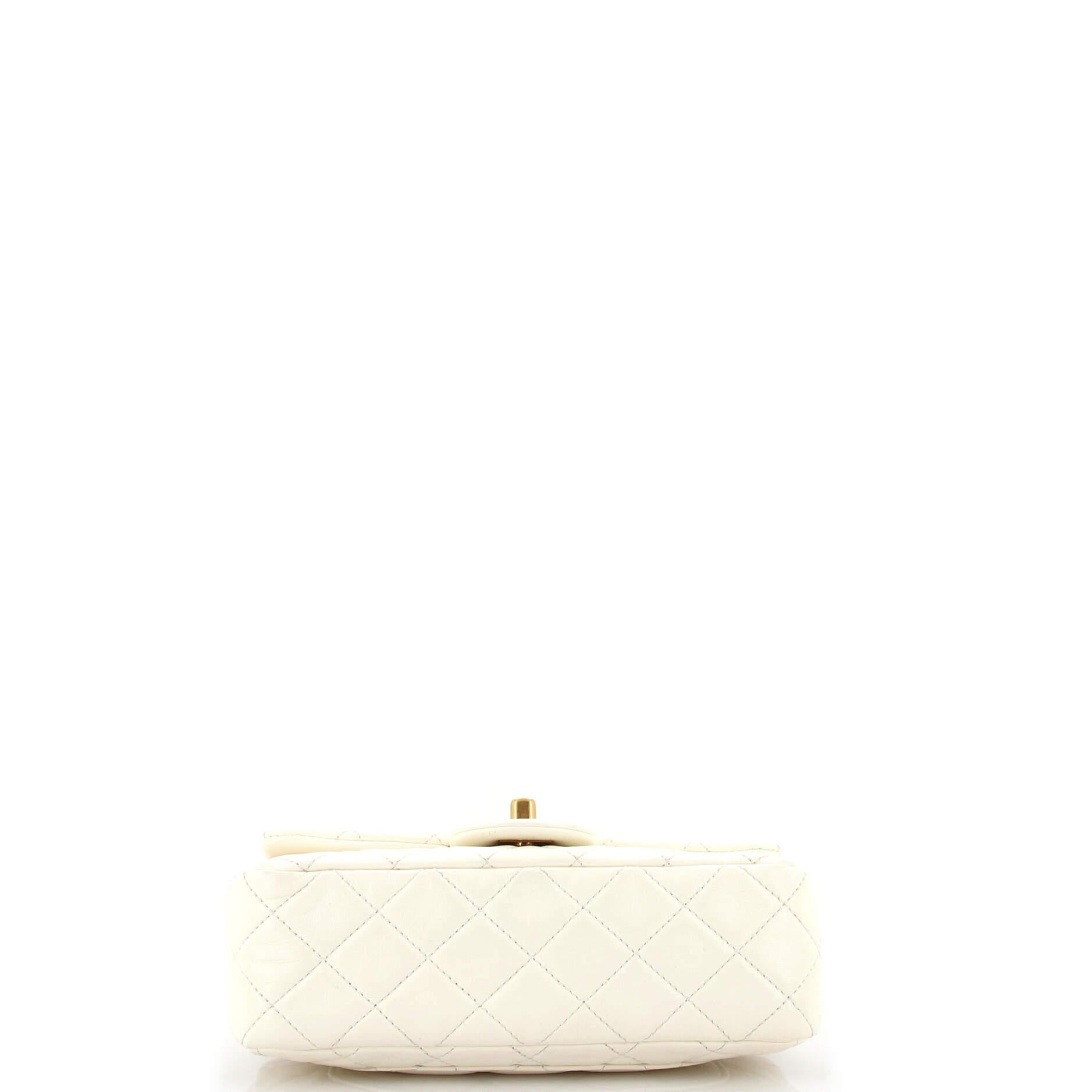Chanel Pearl Crush Flap Bag Quilted Lambskin Mini 1