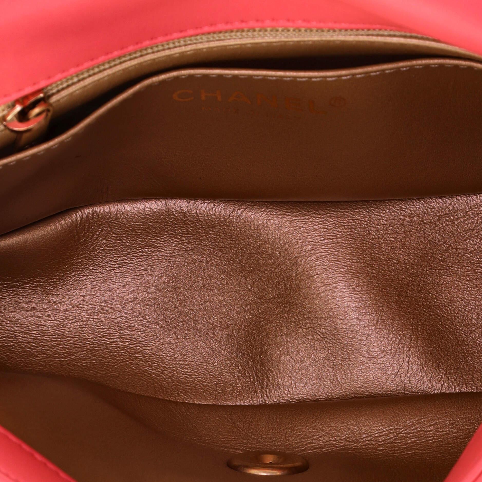 Chanel Pearl Crush Flap Bag Quilted Lambskin Mini In Good Condition In NY, NY