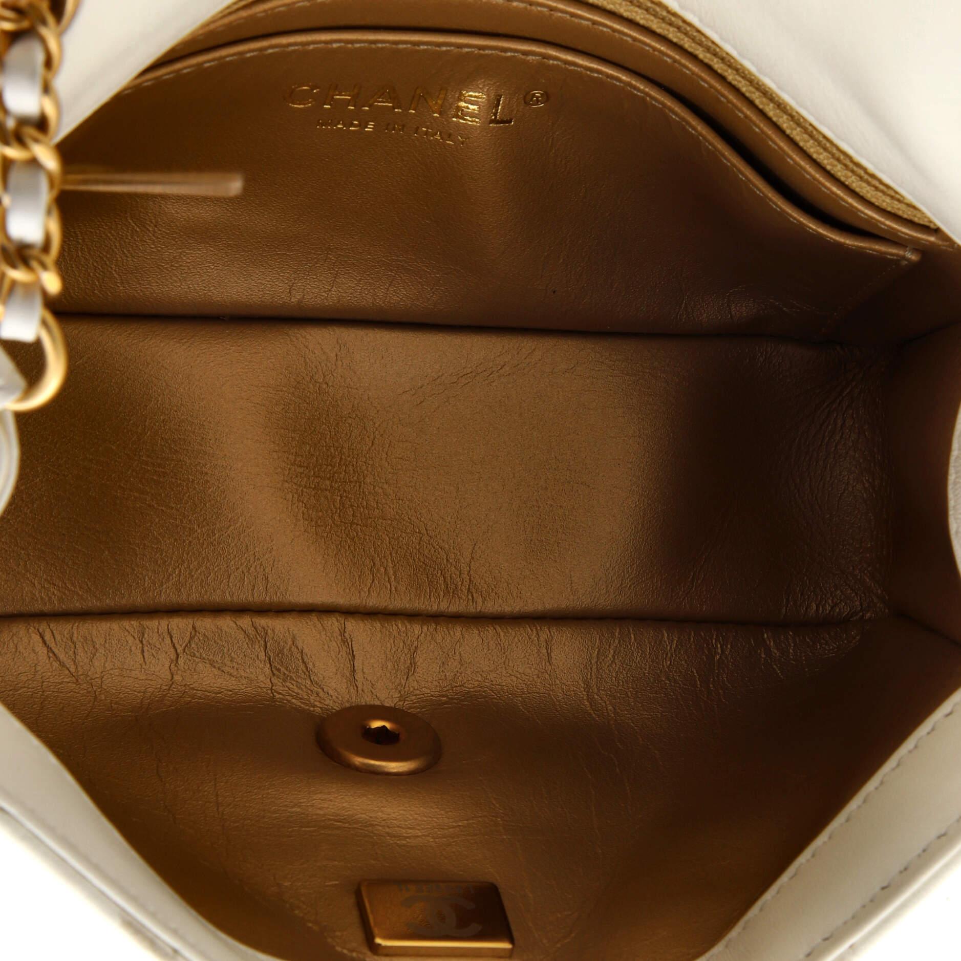 Chanel Pearl Crush Flap Bag Quilted Lambskin Mini 2