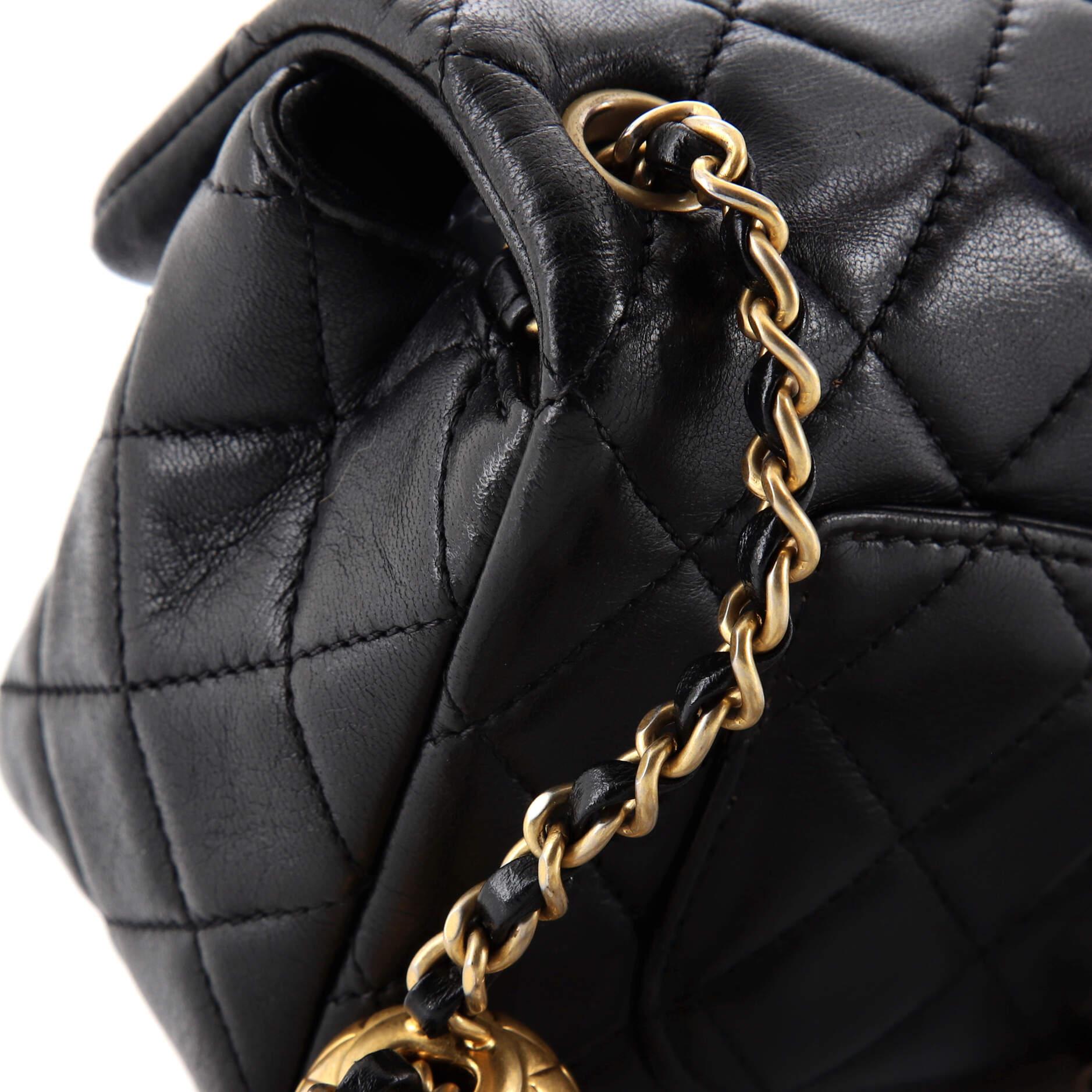 Chanel Pearl Crush Flap Borsa trapuntata in pelle di agnello Mini 3