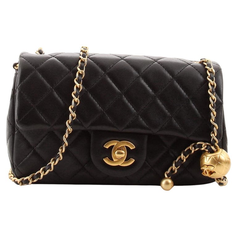 Chanel Pearl Crush Flap Bag Quilted Lambskin Mini at 1stDibs  chanel mini  pearl crush, chanel 22 mini pearl, chanel black pearl crush