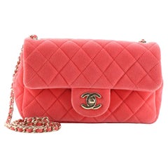 Chanel 21B Light Pink Pearl Crush Mini Square Flap Bag GHW